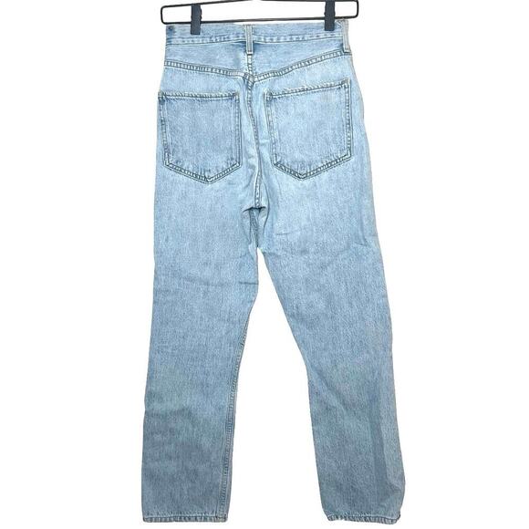 Agolde Women’s Riley High Rise Distressed Crop Jeans Size 26 - Picture 4 of 9